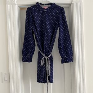 Lilly Pulitzer Button Shirt Dress with Detachable Sash size 6